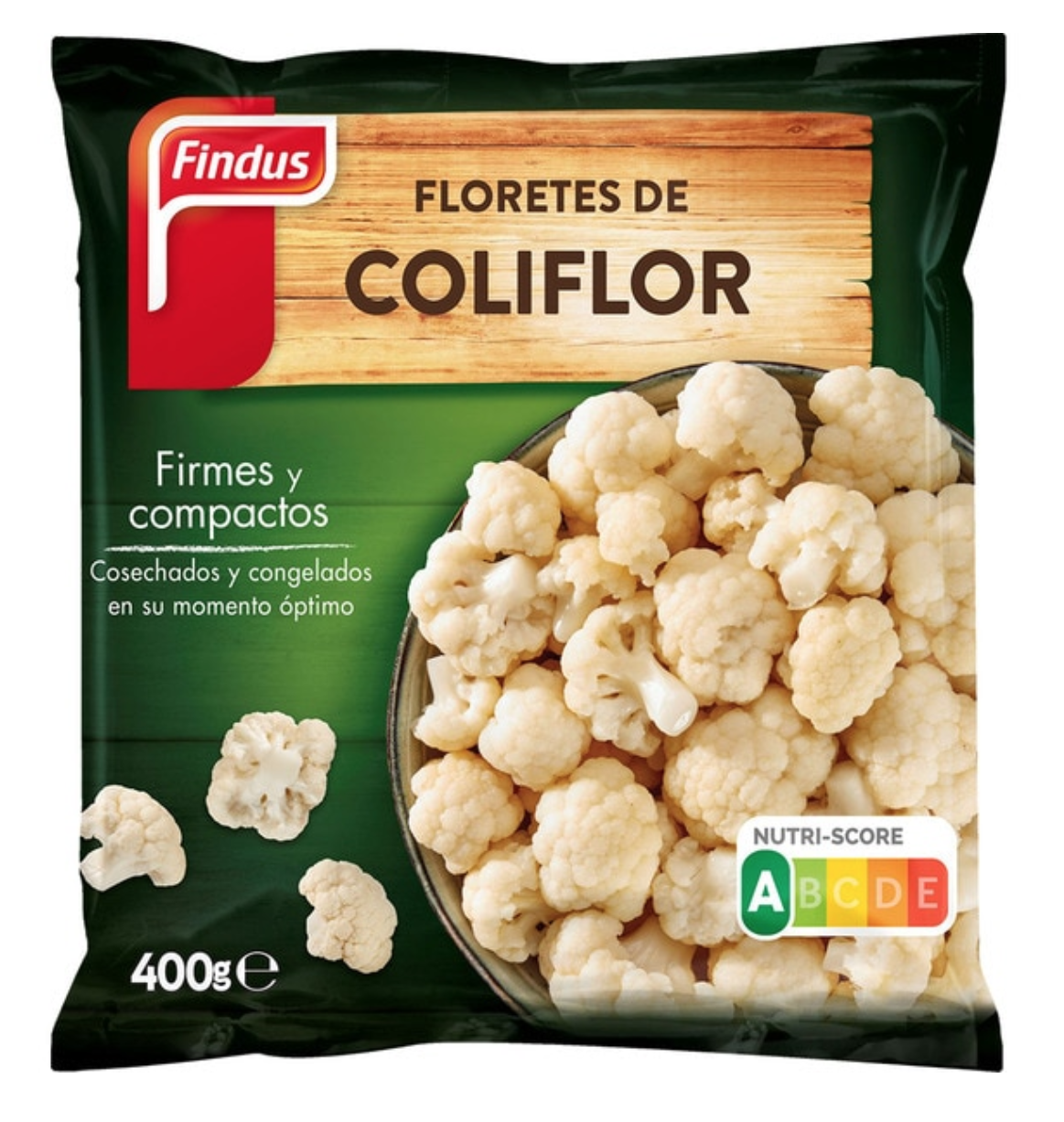 Coliflor con berberechos y quinoa integral.